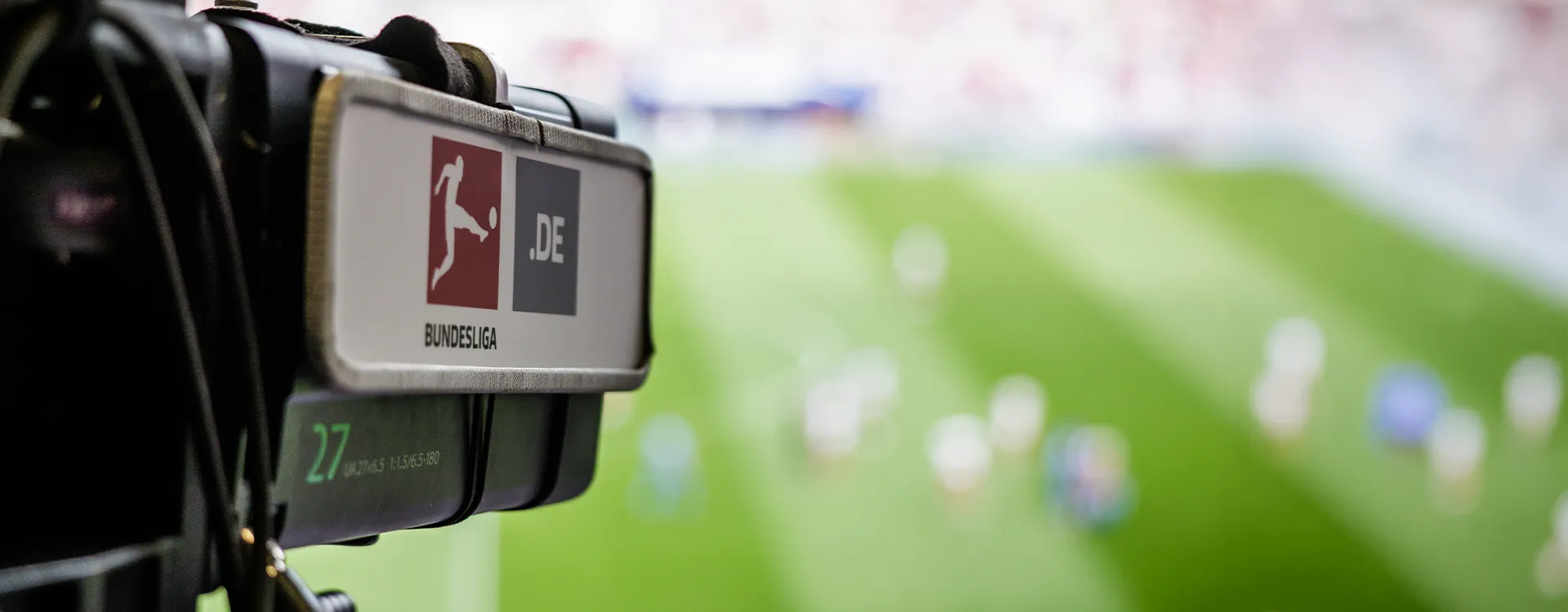 A camera with a Bundesliga sign on the side. (Photo)